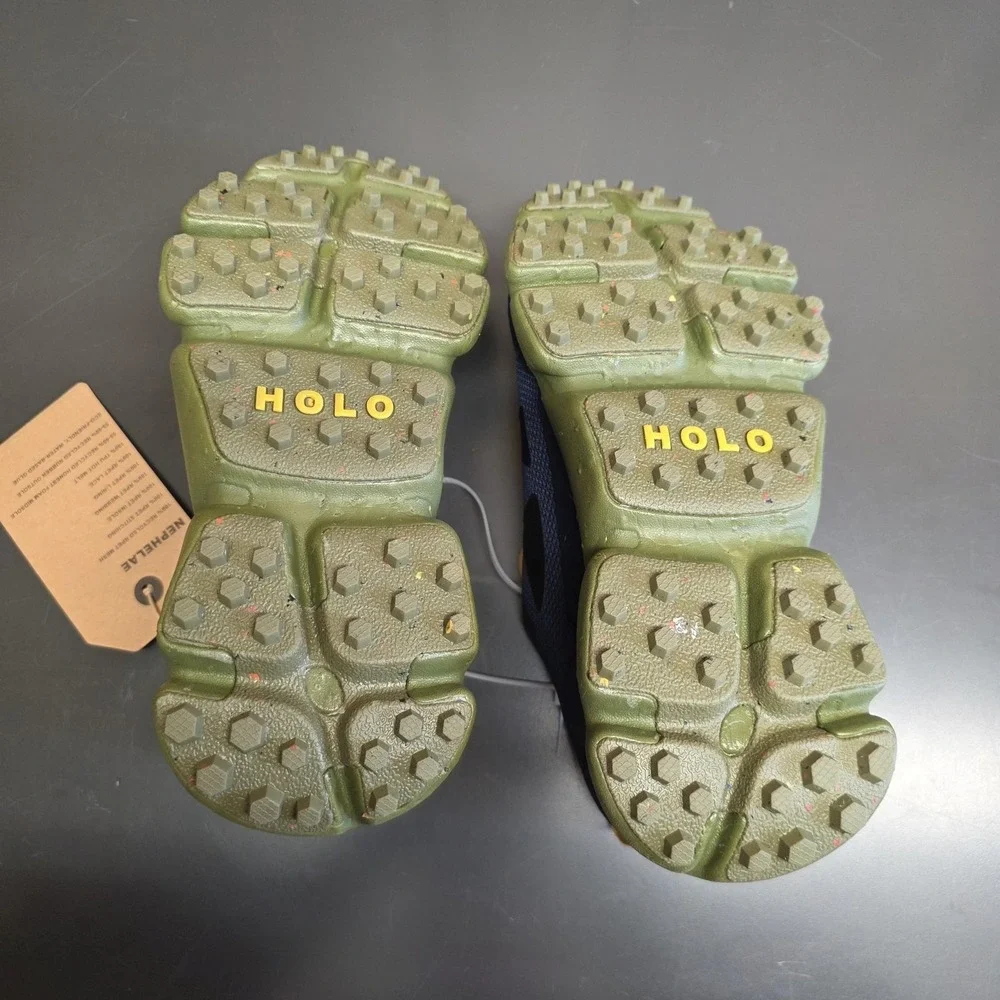 HOLO Footwear HOLO ECO Shoes Women 7.5 Navy‎ Green Mesh Hiking Sneakers HW511015